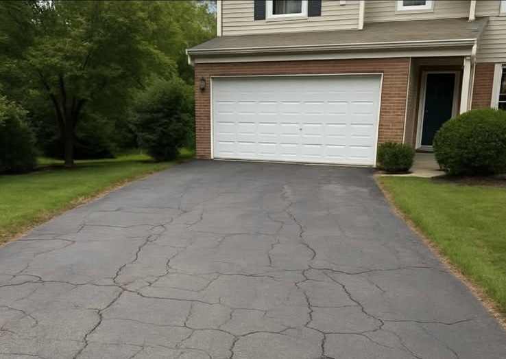 Before — Cracked & Faded